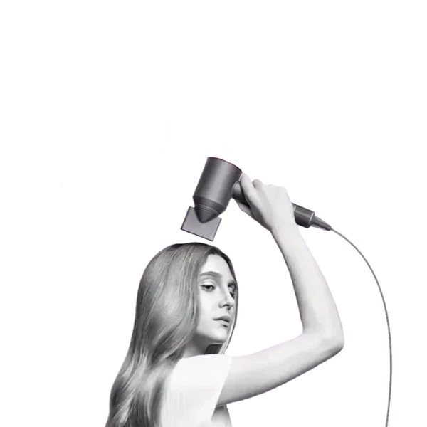Фен для волосся з насадкою-концентратором 1600Вт Hair Dryer Fan Фуксія - зображення 7