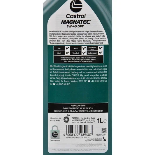 Олива моторна Castrol Magnatec Diesel DPF 5W-40 (1л.) - Фото 3 Олива моторна Castrol Magnatec Diesel DPF 5W-40 (1л.) - зображення 3