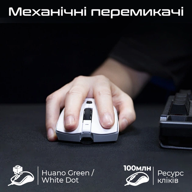 Мышь RAWM SA-MH01Pro White [155919] - изображение 3