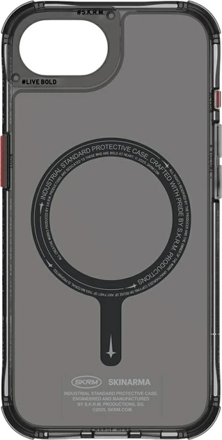 Etui SkinArma Saido MagSafe do Apple iPhone 16e Black (8886461247725) - obraz 4