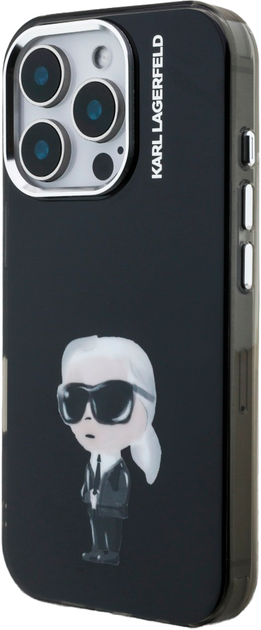Панель Karl Lagerfeld IML Aquarelle Karl & Logo MagSafe для iPhone 16 Pro Max Black (3666339465315) - зображення 2
