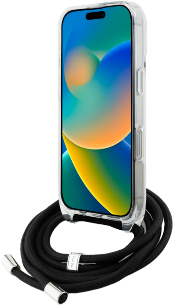 Etui Karl Lagerfeld IML Crossbody Karl&Choupette Head do iPhone 16 Pro Max White (3666339462079) - obraz 4