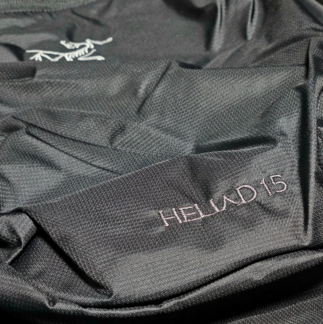 Рюкзак Arc’teryx Heliad 15L водонепроникний чорний, Арктерікс рюкзак легкий для походів та щоденного використання - зображення 8