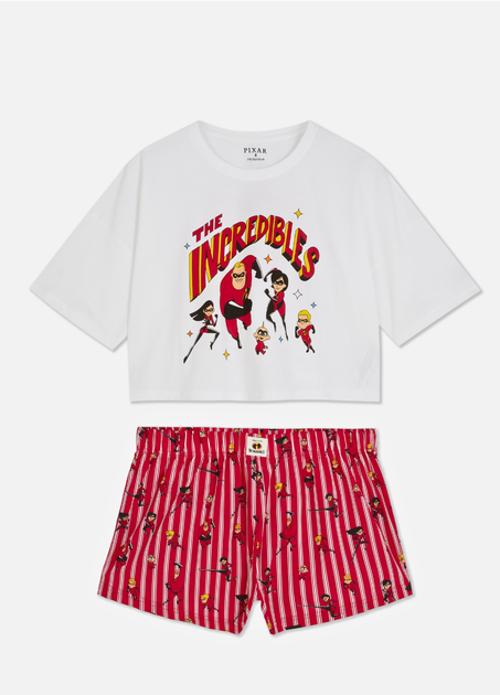 Женская пижама Primark Disney Pixar М Хлопковый для дома и сна Белый (9011) - изображение 4