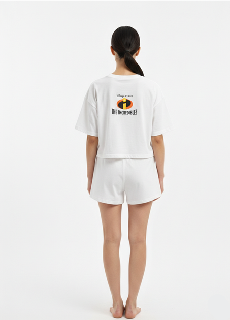 Женская пижама Primark Disney Pixar L Хлопковый для дома и сна Белый (9015) - Фото 3 Женская пижама Primark Disney Pixar L Хлопковый для дома и сна Белый (9015) - изображение 3