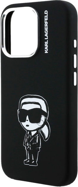 Панель Karl Lagerfeld Silicone Karl Sketch MagSafe для iPhone 16 Pro Black (3666339462604) - зображення 6