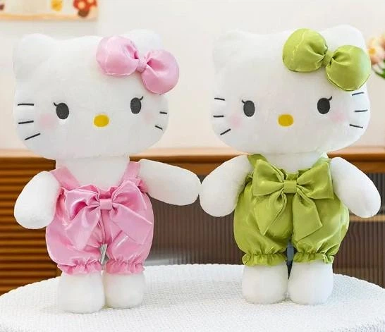 Мягкая плюшевая игрушка Hello Kitty Хэллоу Китти в комбинезоне 45 см - изображение 2