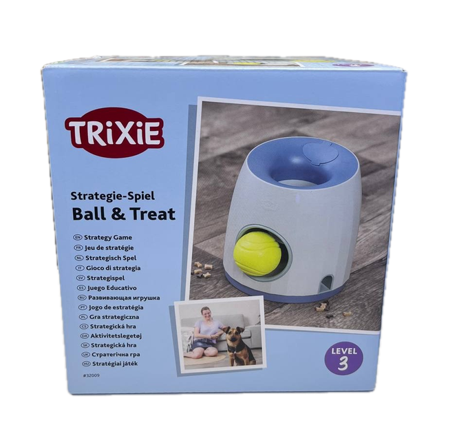 Игра развивающая для собак Trixie Ball and Treat 17×18 см (пластик) - изображение 6