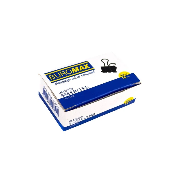 Біндер 19 мм BUROMAX BM5305 чорний - Фото 3 Біндер 19 мм BUROMAX BM5305 чорний - изображение 3