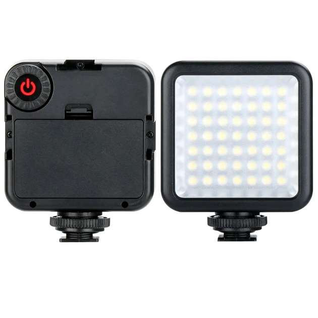 Накамерный видеосвет LED W49 49 светодиодов для фото и видеосъемки мощность 5.5 Вт цветовая температура 6500K - Фото 2 Накамерный видеосвет LED W49 49 светодиодов для фото и видеосъемки мощность 5.5 Вт цветовая температура 6500K - изображение 2