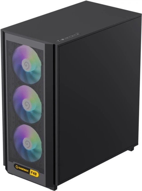 Корпус GameMax F46 BK с 4 ARGB вентиляторами - Фото 4 Корпус GameMax F46 BK с 4 ARGB вентиляторами - изображение 4
