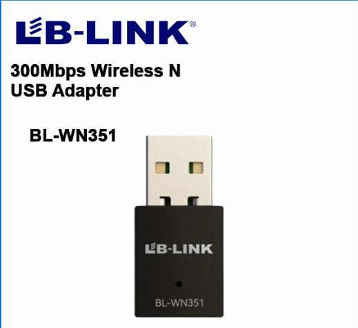 USB WiFi адаптер LB-Link BL-WN351 для ПК та ноутбуків висока швидкість підключення до 300 Мбітс - Фото 5 USB WiFi адаптер LB-Link BL-WN351 для ПК та ноутбуків висока швидкість підключення до 300 Мбітс - зображення 5