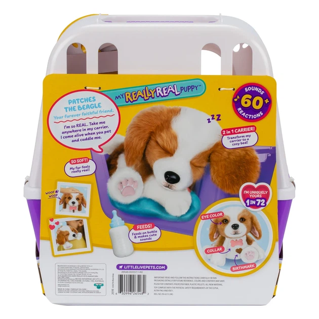 Інтерактивна іграшка Little Live Pets Лагідне цуценя 33 см - зображення 3