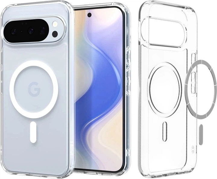 Панель Spigen Ultra Hybrid Metal Ring Mag Fit для Google Pixel 10/10 Pro Clear White (ACS09702) - зображення 9