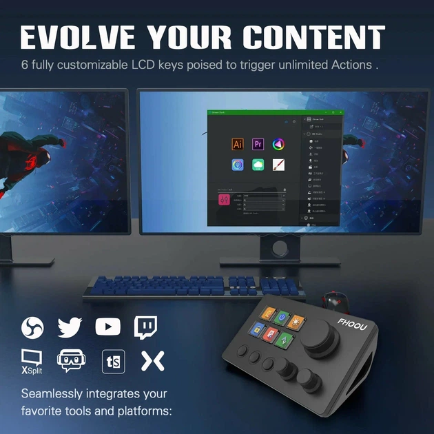 Мини-клавиатура консольная панель Mirabox N3 StreamDeck Global Version для Win/Mac - Фото 2 Мини-клавиатура консольная панель Mirabox N3 StreamDeck Global Version для Win/Mac - изображение 2