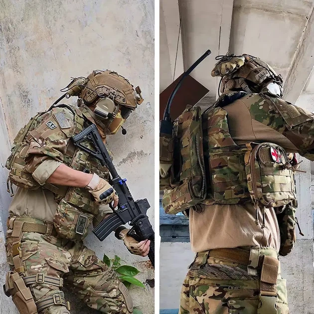Тактическая сорочка военная Убакс Idogear G3 с налокотниками, multicam Rip-Stop, размер 2XL - изображение 4