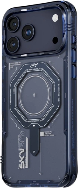 Панель SkinArma Magma Mag-Charge для Apple iPhone 17 Pro Navy (SK-IP17PRO-MGMA-BLU) - зображення 3