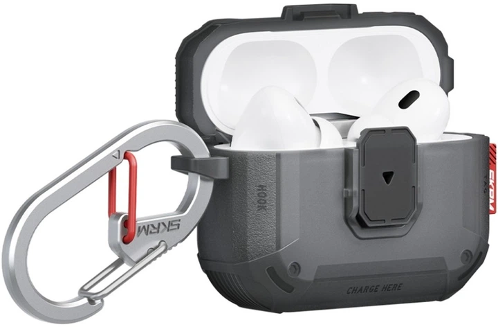 Etui SkinArma Mecha LE do Apple AirPods Pro 3 Smoke (SK-APP3MECLE-FSMK) - obraz 2