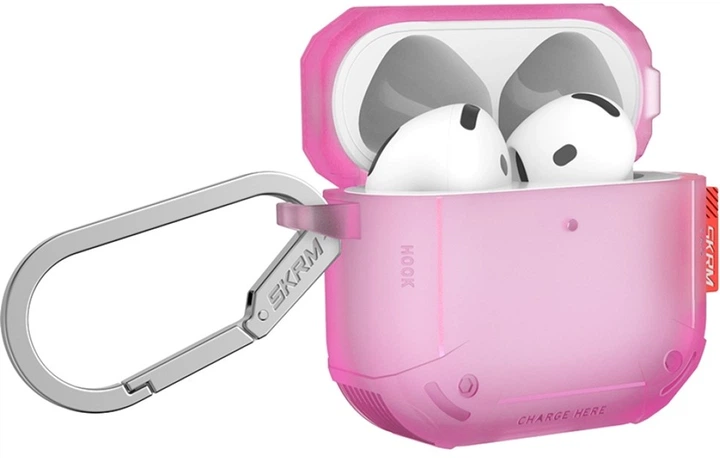 Etui SkinArma Mecha CE do Apple AirPods 4 Pink (SK-AP4MECCE-PNK) - obraz 2
