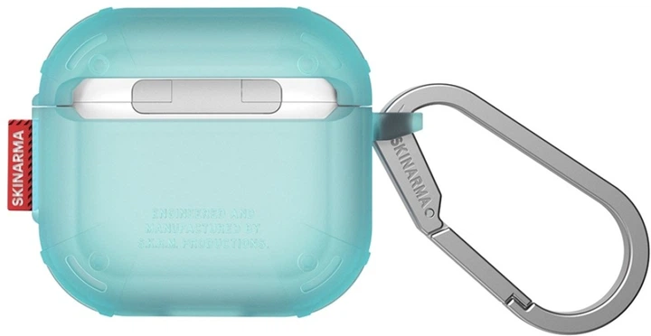 Etui SkinArma Mecha CE do Apple AirPods 4 Teal (SK-AP4MECCE-TEAL) - obraz 3