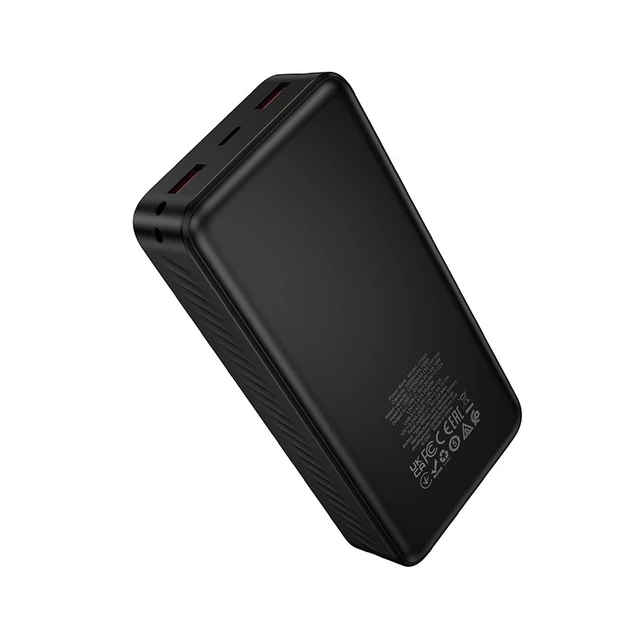 Павербанк HOCO J154A 20000 mAh 22.5W 2USB/1Type-C Портативный внешний аккумулятор Power Bank с быстрой зарядкой 22.5W+PD20W Black - Фото 4 Павербанк HOCO J154A 20000 mAh 22.5W 2USB/1Type-C Портативный внешний аккумулятор Power Bank с быстрой зарядкой 22.5W+PD20W Black - изображение 4