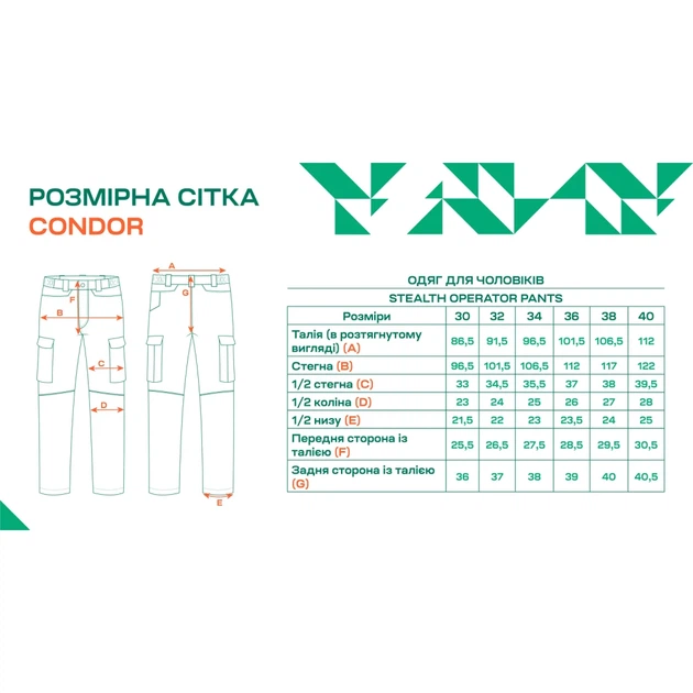 Штани Condor-Clothing Stealth Operator Pants 36/34 Urban green - зображення 6