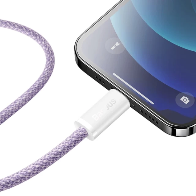Кабель зарядный Baseus Dynamic Series USB-C to Lightning 1m Purple (CALD000005) - изображение 4