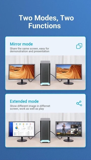 Конвертер Vention DisplayPort Male to HDMI Adapter Black (HBPB0) - зображення 6