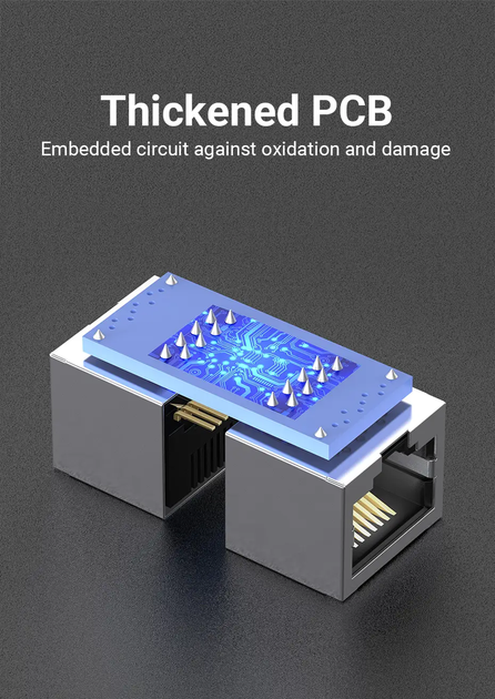 Удлинитель сетевого кабеля Vention Cat.6 FTP 1000 Мбит/с 250 МГц переходник RJ45 Ethernet Black (IPVB0) - изображение 10