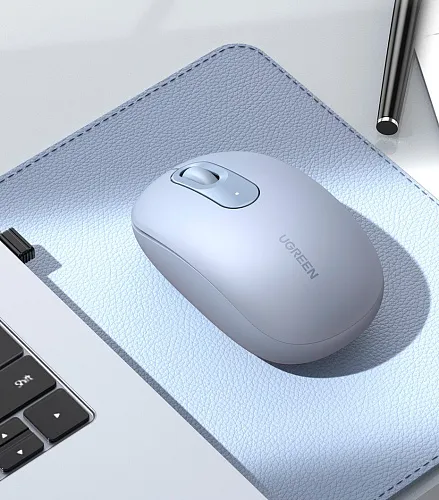 Беспроводная USB мышь Ugreen USB Portable Wireless Mouse Blue (MU105) - изображение 4