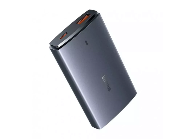 Мережевий зарядний пристрій Baseus GaN5 Pro Ultra-Slim C+U 65 W Gray (CCGAN65S5-OE) - зображення 7