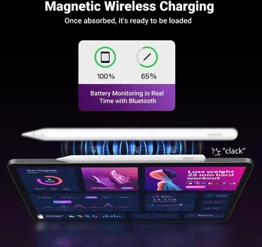 Cтилус UGREEN Pencil for iPad Magnetic Wireless Charge 2nd Generation Pencil(LP653) - Фото 3 Cтилус UGREEN Pencil for iPad Magnetic Wireless Charge 2nd Generation Pencil(LP653) - изображение 3