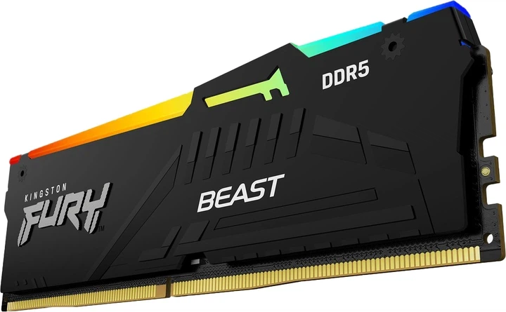 Оперативна памʼять Kingston FURY DDR5-5600 65536MB PC5-44800 (Kit of 2x32768) Beast RGB Black (KF556C40BBAK2-64) - изображение 3