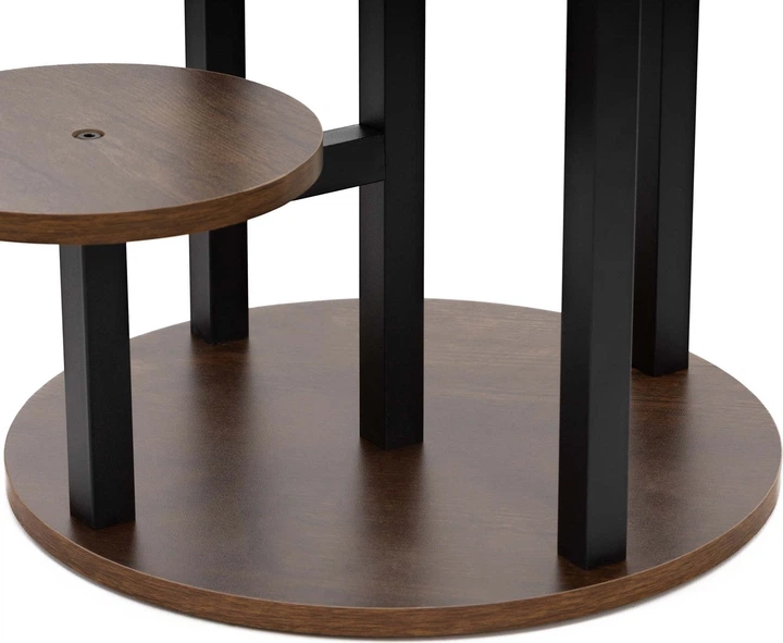 Stojak na kwiaty Springos metalowy 5 poziomów Ciemnobrązowy GA0219 (5908455306843) - obraz 2