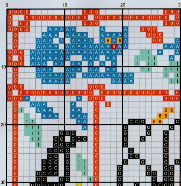 Набор для вышивания по нанесённой на канву схеме "Halloween 2". AIDA 14CT printed 42*29 см - изображение 6