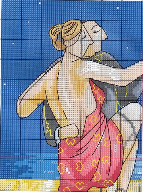Набір для вишивання за нанесеною на канву схемою "Tango". AIDA 14CT printed, 33*36 см - зображення 3