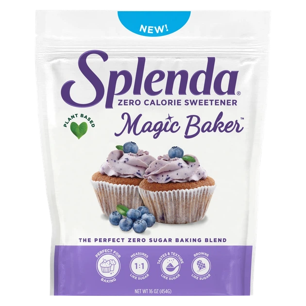 Заменитель сахара (смесь стевии, эритритола и аллюлозы) Splenda Magic Baker 454 г - Фото 1 Заменитель сахара (смесь стевии, эритритола и аллюлозы) Splenda Magic Baker 454 г - изображение 1