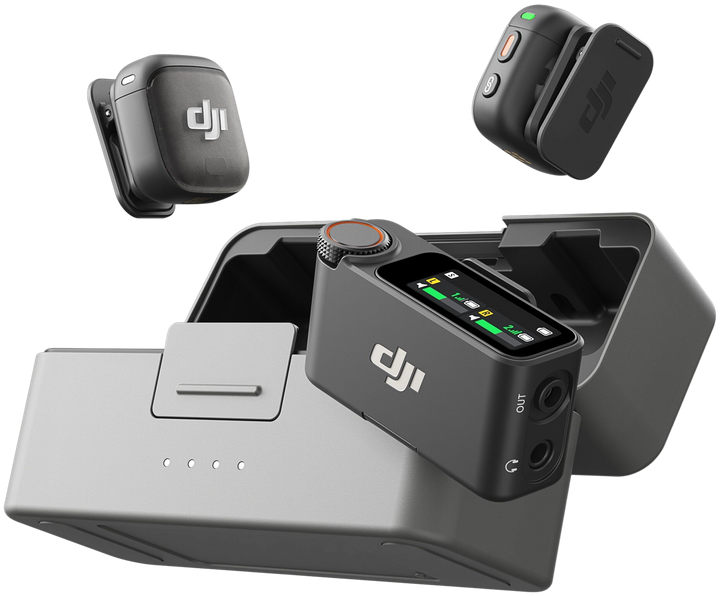Микрофонная радиосистема DJI MIC 3 2TX + 1RX + Charging Case (CP.RN.00000480.01) - Фото 2 Микрофонная радиосистема DJI MIC 3 2TX + 1RX + Charging Case (CP.RN.00000480.01) - изображение 2