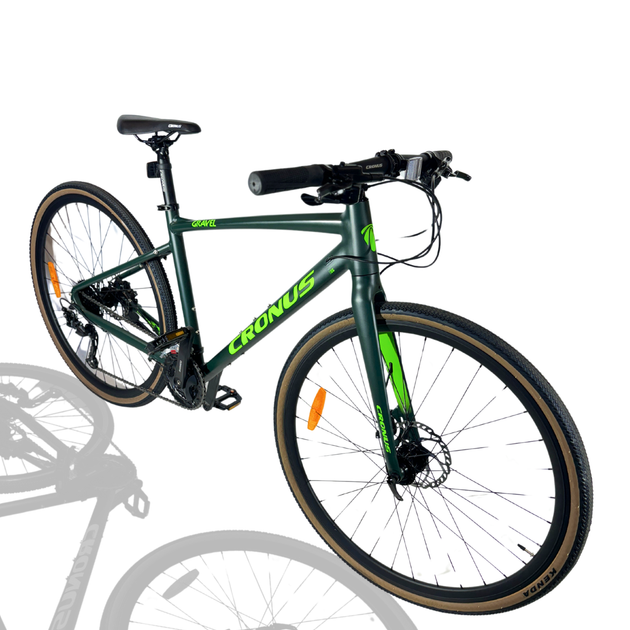 Велосипед Cronus 28" Gravel 2025 Рама-17,5" black-green - Фото 2 Велосипед Cronus 28" Gravel 2025 Рама-17,5" black-green - зображення 2