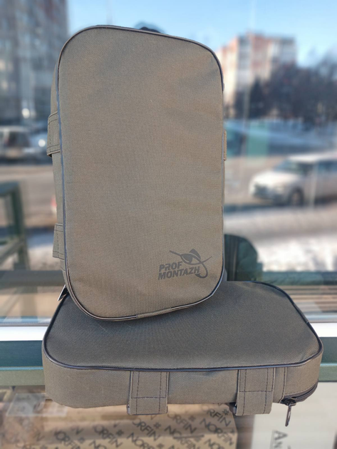 Зимові наколінники Проф Монтаж на блискавці Comfort Khaki (21х33х5см),ZM124975 - Фото 1 Зимові наколінники Проф Монтаж на блискавці Comfort Khaki (21х33х5см),ZM124975 - зображення 1