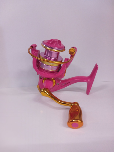 Котушка спінінгова Rubar Pink Glint PG2000 5.2:1 0.24мм-100м. - Фото 1 Котушка спінінгова Rubar Pink Glint PG2000 5.2:1 0.24мм-100м. - зображення 1