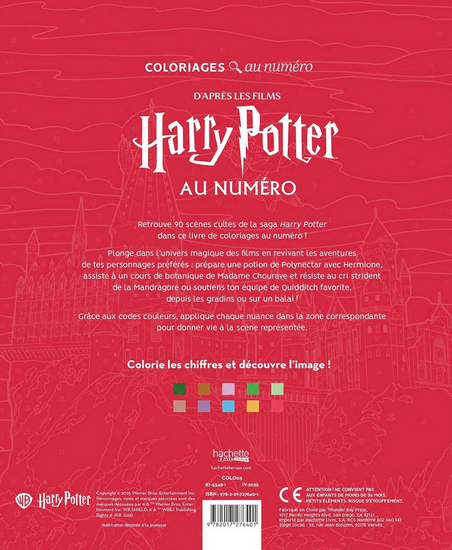 Разукрашка Hachette по номерам Harry Potter au numero - Фото 2 Разукрашка Hachette по номерам Harry Potter au numero - изображение 2