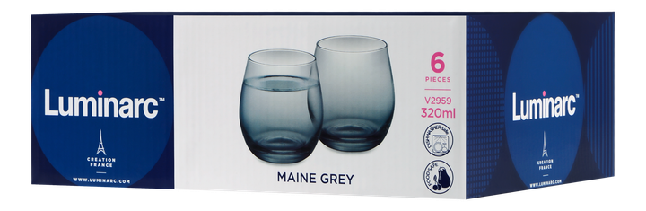 Набор стаканов Maine Grey, 6х320 мл низкий (V2959) Luminarc (2000003362844) - изображение 2