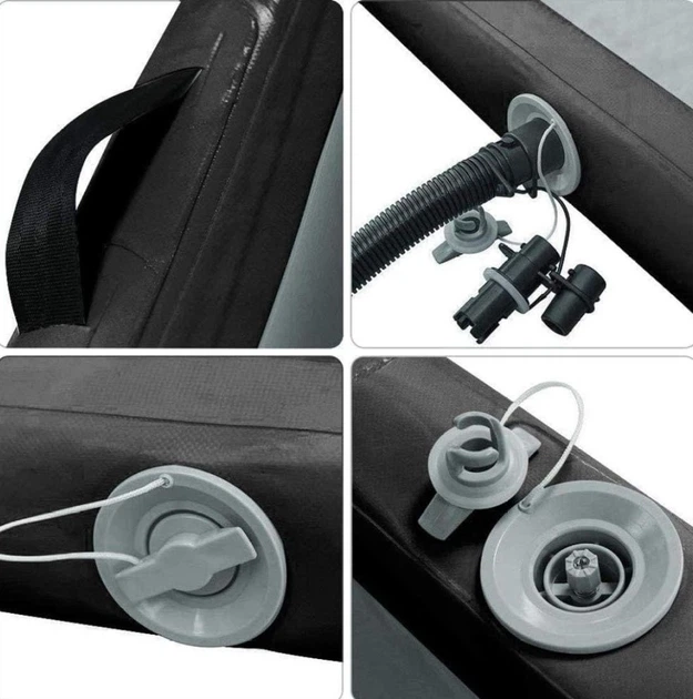 Śćieżka akrobatyczna Hedo Airtrack 400 x 100 x 20 cm Czarna (5907184130248) - obraz 6