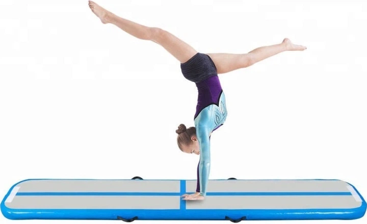 Śćieżka akrobatyczna Hedo Airtrack 400 x 100 x 10 cm Niebieska (5907184130224) - obraz 8