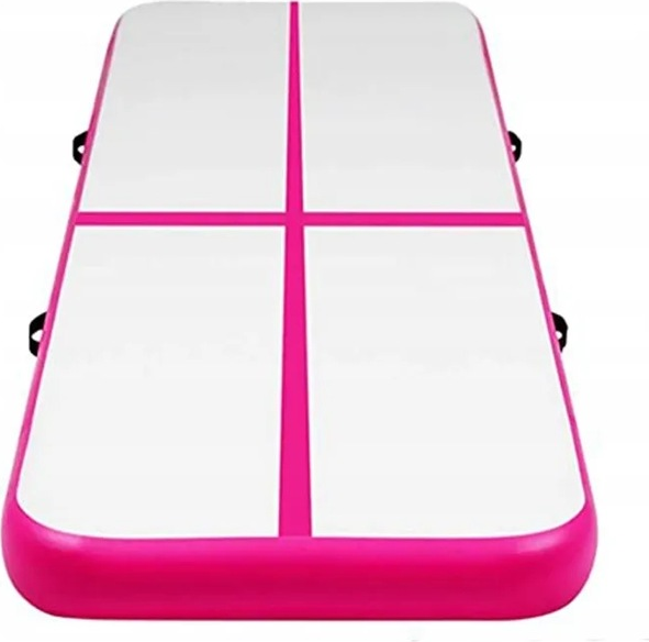 Śćieżka akrobatyczna Hedo Airtrack 400 x 100 x 10 cm Różowa (5907184130156) - obraz 2