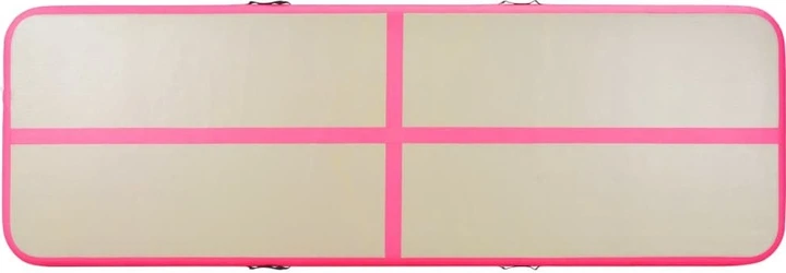 Śćieżka akrobatyczna Hedo Airtrack 400 x 100 x 10 cm Różowa (5907184130156) - obraz 4