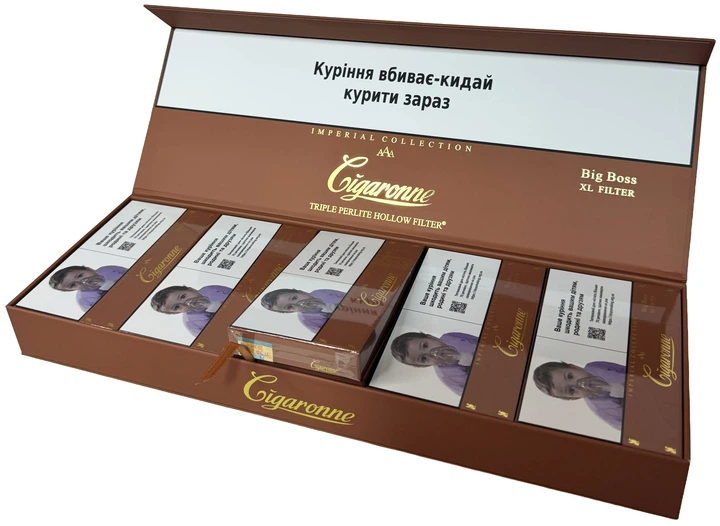 Блок сигарет Cigaronne Big Boss XL Filter х 10 пачек