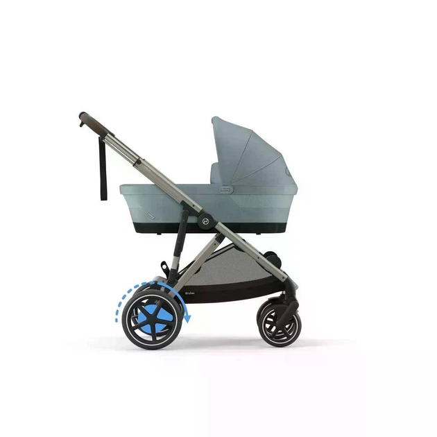 Коляска прогулянкова Cybex eGazelle з електроприводом, Stormy Blue - зображення 9