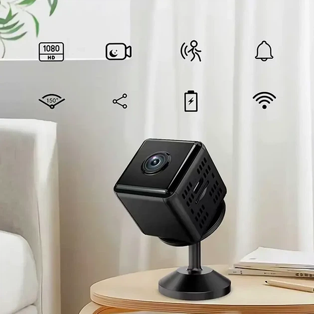 Миниатюрная Wi-Fi камера ночного видения с ИК-подсветкой и датчиком движения для внутреннего видеонаблюдения P7-X6D - Фото 8 Миниатюрная Wi-Fi камера ночного видения с ИК-подсветкой и датчиком движения для внутреннего видеонаблюдения P7-X6D - изображение 8